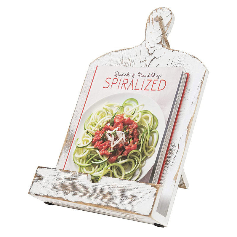 機能的なデザイン パイン 田舎風 木製料理本 スタンド 試料は必要ない