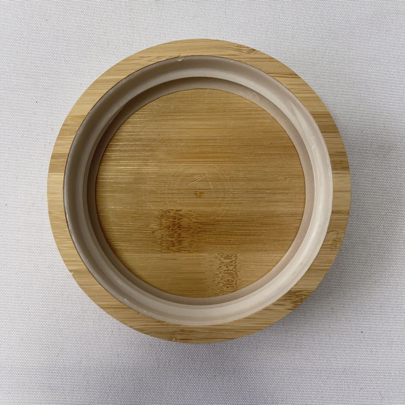 食品用ガラス缶の木製蓋 10.9x2.4cm シンプルまたはカスタム色の選択