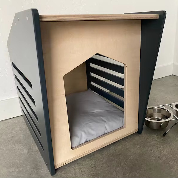 現代的な木製 壁掛け 猫のパッチ 折りたたみ 室内 ペットハウス パーソナライズされたデザイン