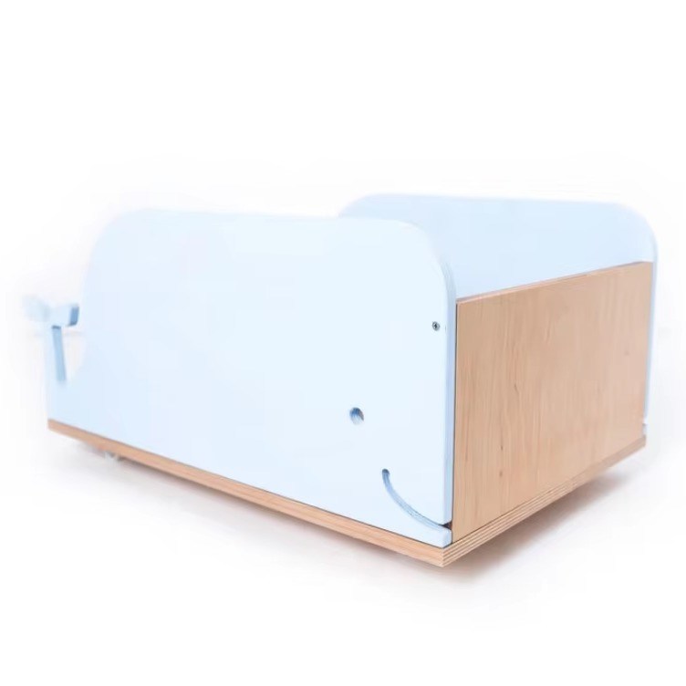 子供のおもちゃの組織のためのあなたの要求に応じてカスタマイズされた車輪上の木製のおもちゃ箱