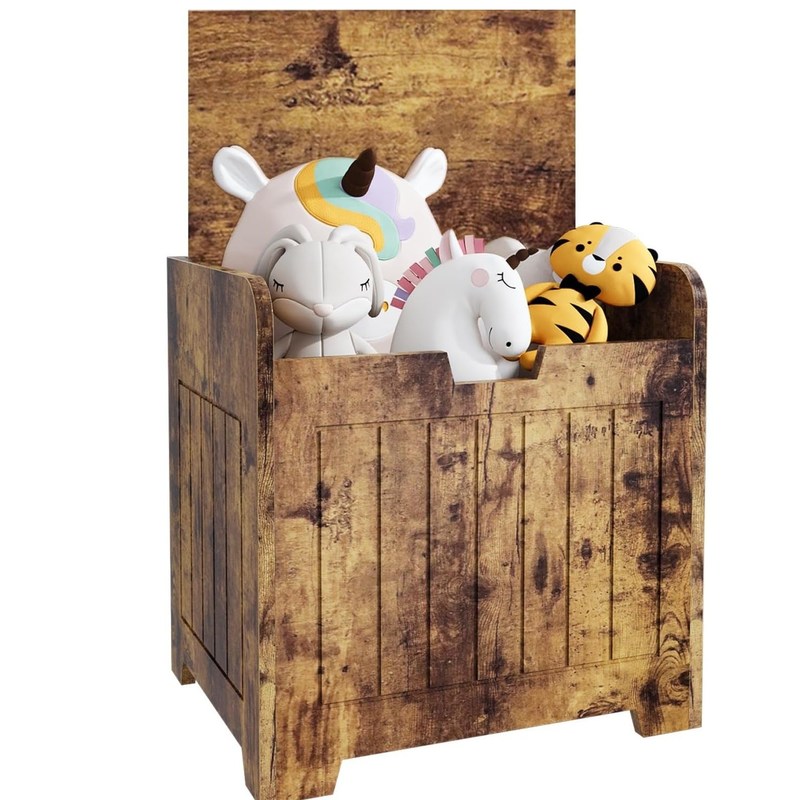 リビングルーム用の木製入口収納箱 オーダーメイドロゴ 受け入れられるおもちゃ収納箱