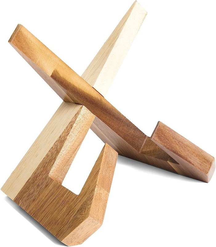 キッチン用の便利なブックホルダー 調節可能なアカシア料理本 スタンド サイズ