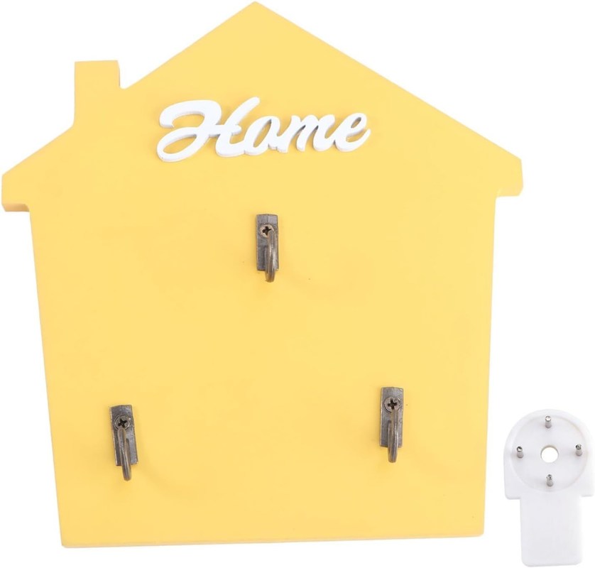 入り口 泥室 郵便箱 と 鍵架 自然 木 の 色 の 木製 の 釘 を 持っ て