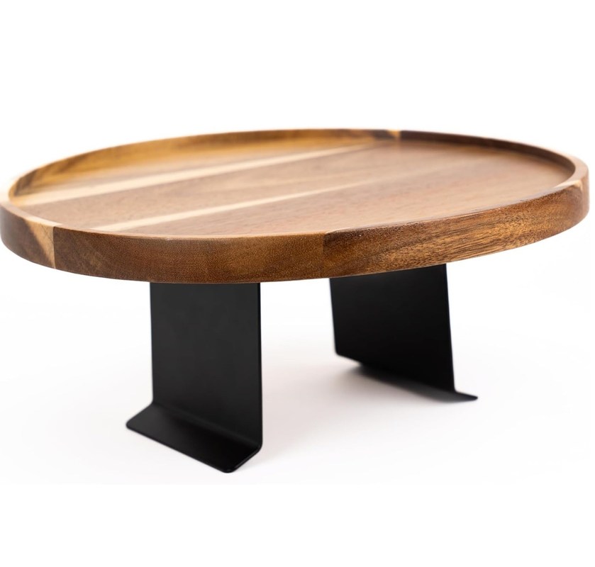 オーダーメイドロゴ エコフレンドリー調整可能な木製ソファアームテーブルのためのアカシアソファトレイ