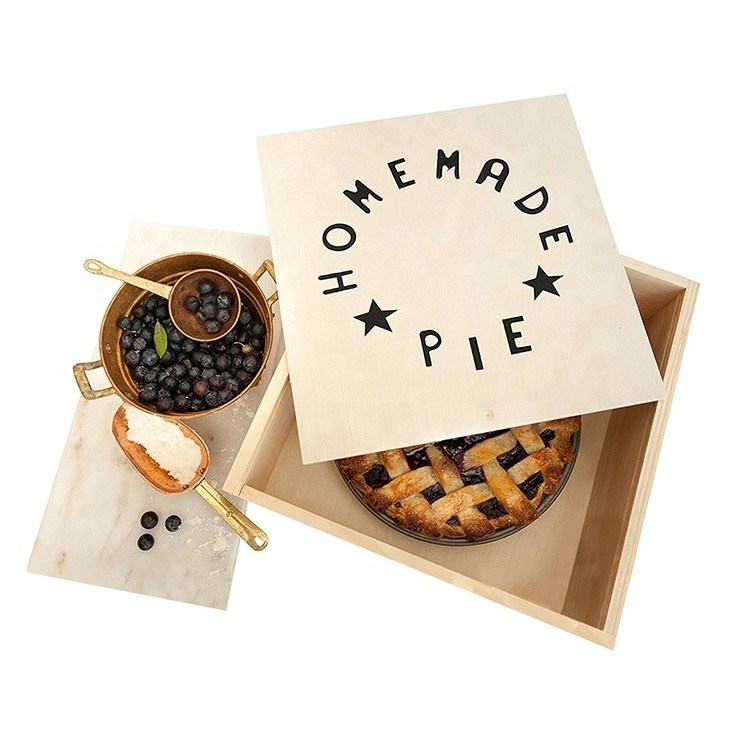 ビタルーックス オーダーメイド アップルパイ 包装 特別なプレゼントのための環境に優しい木製の箱