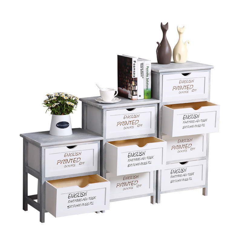 モダンスタイル 多彩緑白 オーダーメイド木製 寝室用 引き出し箱