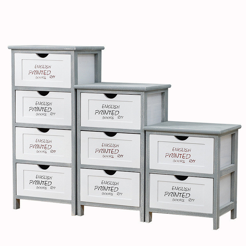 パインオーク 引き出しの箱 子供のための木のリビングルーム 収納キャビネット