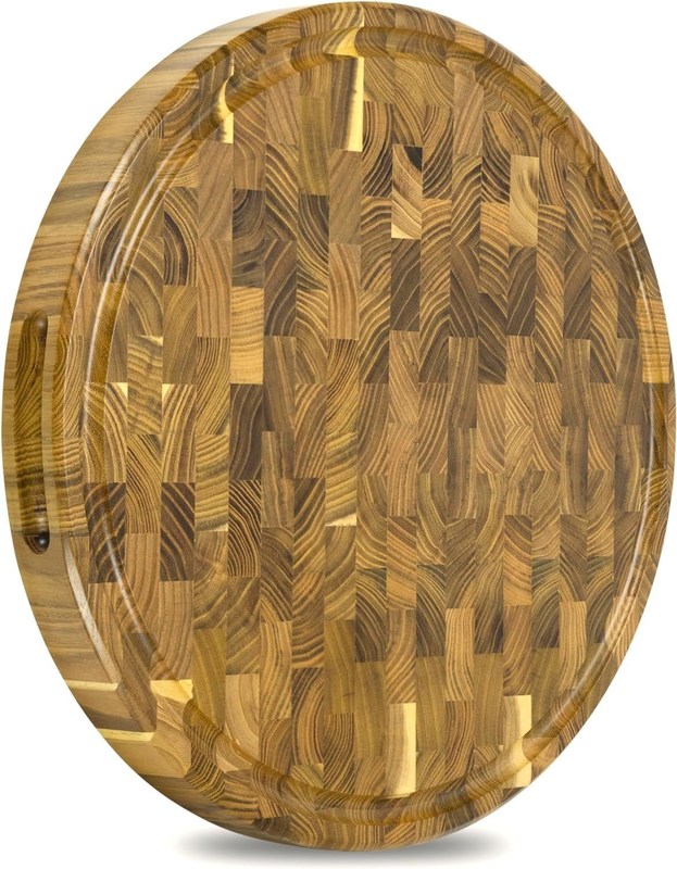 オーダーメイドサービス 環境に優しいデザインとジュース溝の 15 インチ木製切断板