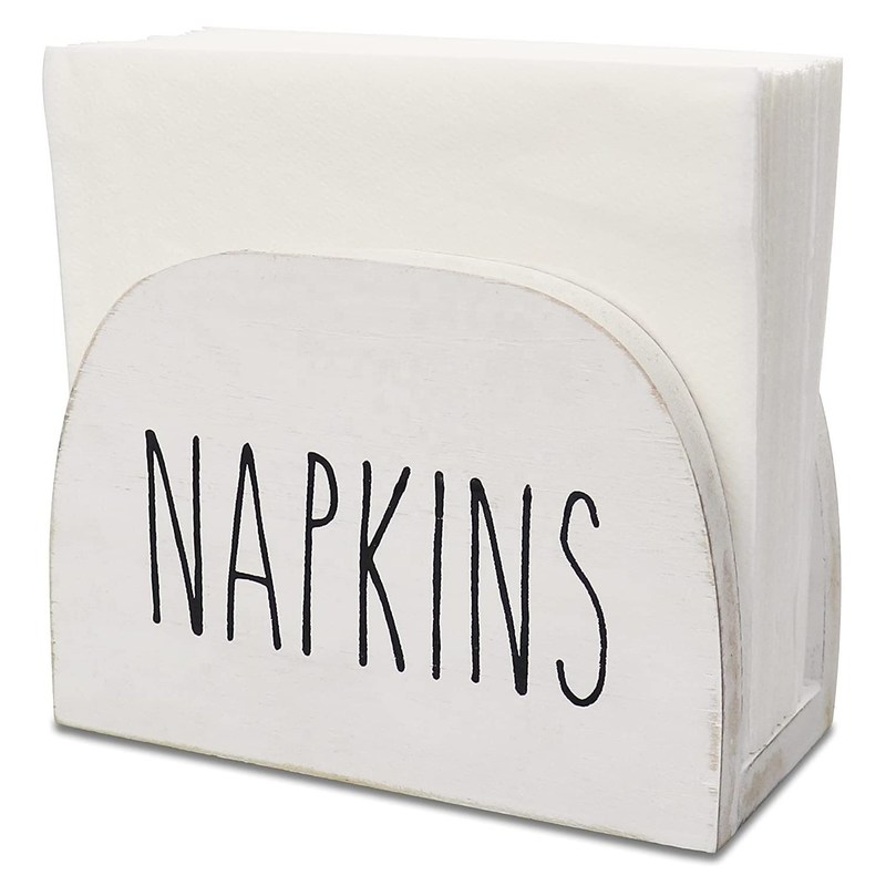 キッチンカウンター用のカスタム焼いたナプキンホルダー 15x11x7.6cm オールシーズン固木