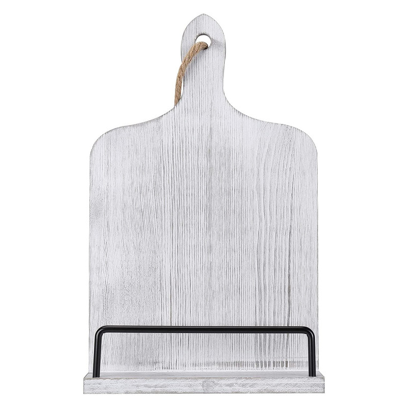 この田舎の木製のレシピブックホルダーで 簡単にレシピを読む