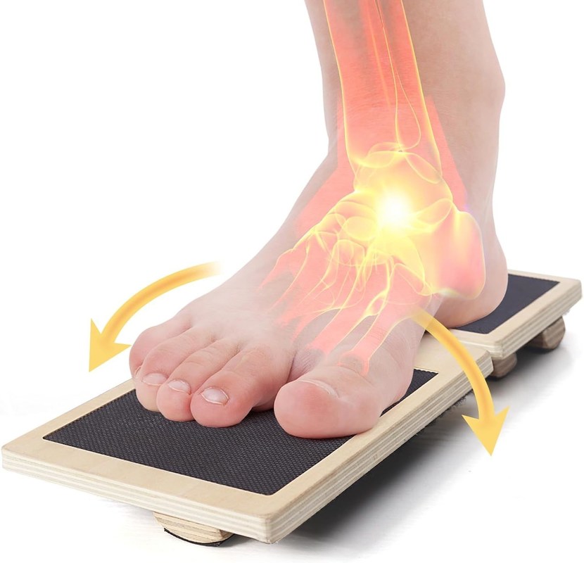 202404 安定性演習 単足バランスのための揺れるボードとカスタマイズされたロゴ