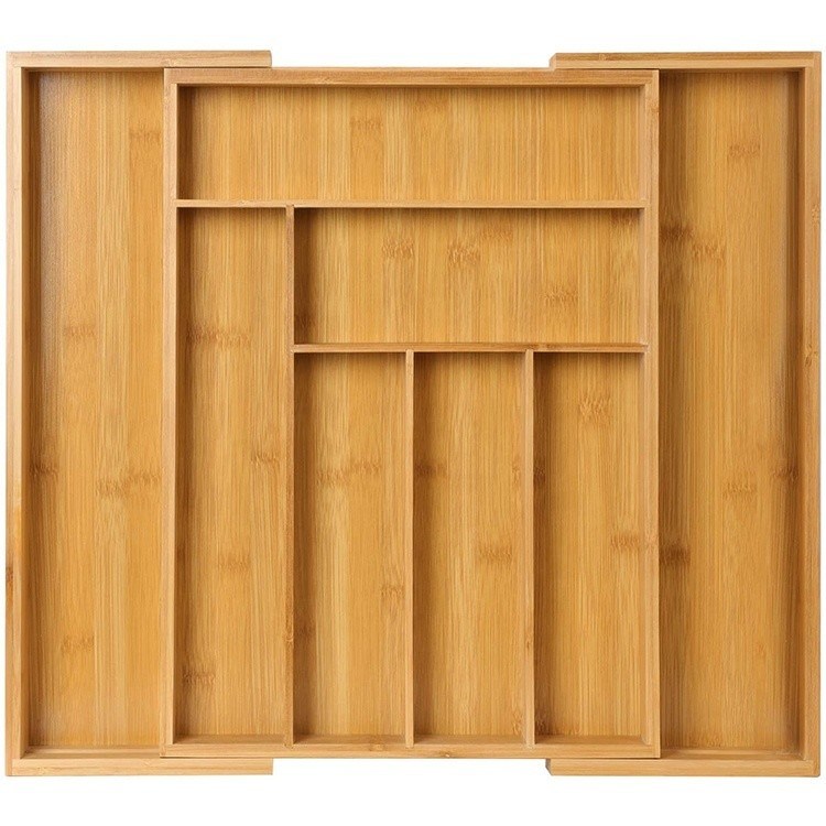 ナイフ用の調節可能な食器用トレイ スプーンフォーク オーダーメイドロゴ 受け入れられるオーガナイザー