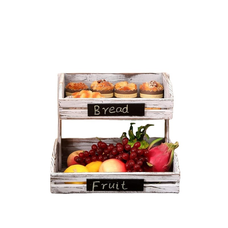 カスタマイズされたロゴ 2階農家 木製バスケット キッチン ダイニングルーム ゲストルーム